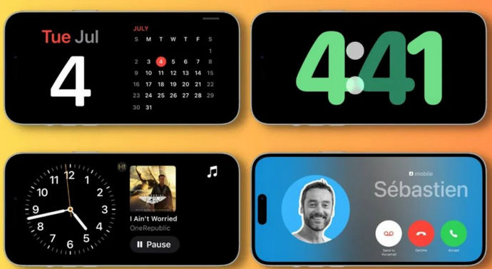 冕宁苹果手机维修分享iOS17横屏充电待机显示有什么好处 