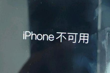 冕宁苹果服务网点分享锁屏界面显示“iPhone 不可用”如何解决 